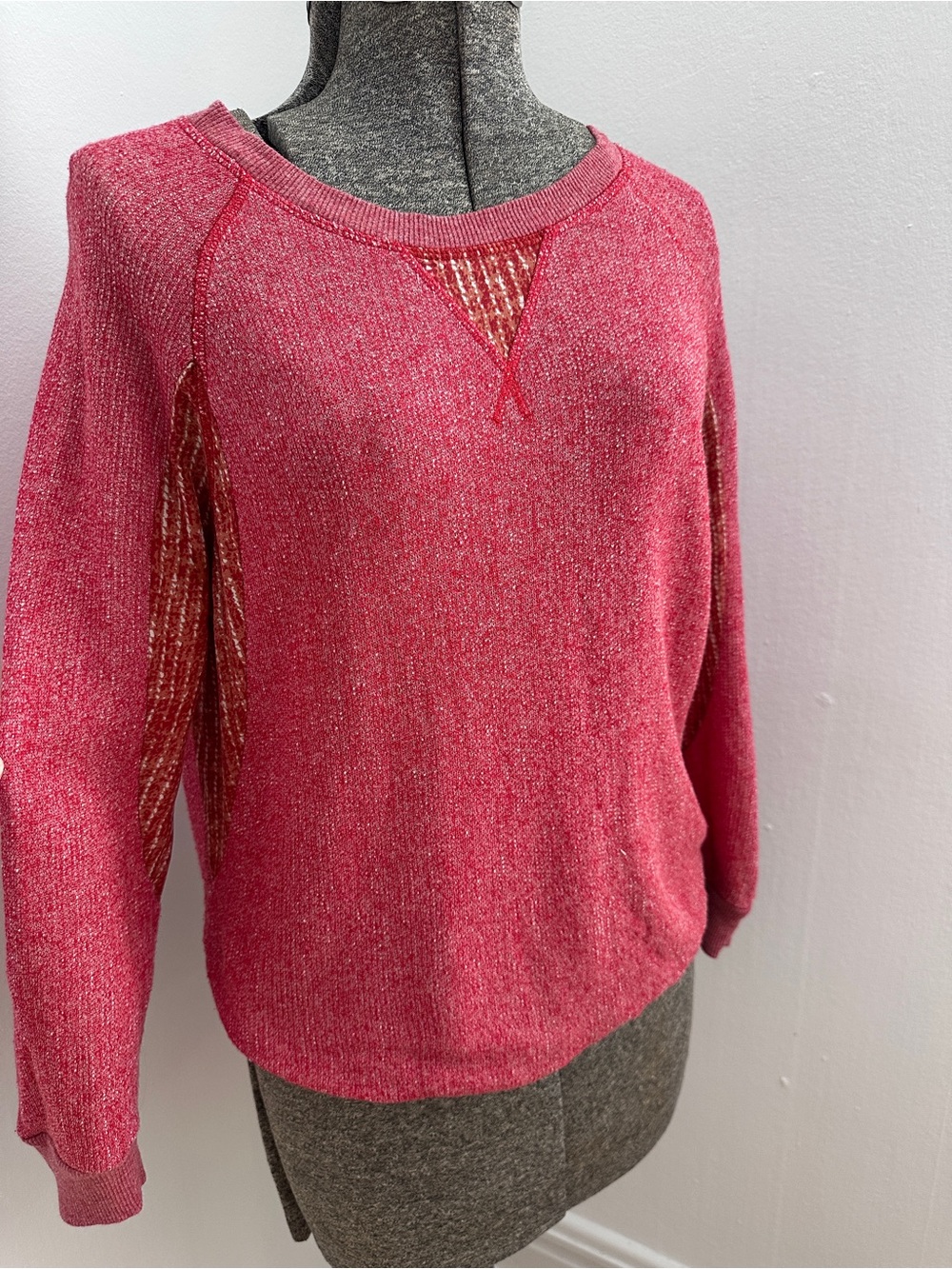 MBMJ Heathered Red Crewneck Sweater